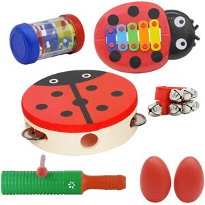 GreenZech Musical Instruments Sets Hand Drum Egg Maracas Wrist Bell Single Ring Percussion GreenZech Musical Instruments Sets Hand Drum Egg Maracas Wrist Bell Single Ring Percussion