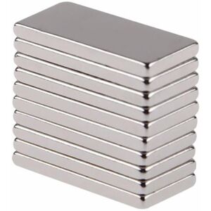 GreenZech 10pcs N50 20x10x2mm Neodymium Block Magnet Oblong Super Strong Rare Earth Magnet GreenZech 10pcs N50 20x10x2mm Neodymium Block Magnet Oblong Super Strong Rare Earth Magnet