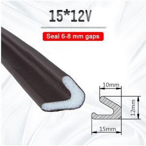 GreenZech (15*12V) 5m Self Adhesive Soundproof Foam Door Window Seal Acoustic V Type Seali GreenZech (15*12V) 5m Self Adhesive Soundproof Foam Door Window Seal Acoustic V Type Seali
