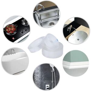 GreenZech (30mm) 15M Kitchen Sink Mildew Waterproof Self Adhesive Tape Transparent Sticky GreenZech (30mm) 15M Kitchen Sink Mildew Waterproof Self Adhesive Tape Transparent Sticky