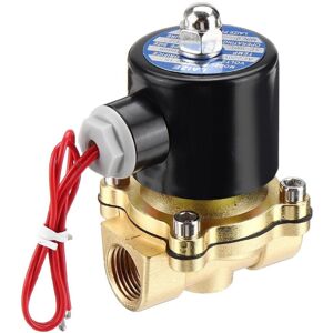 GreenZech (AC220V) 1/2 Inch Brass Electric Solenoid Valve AC 220V/DC 12V/DC 24V Normally C GreenZech (AC220V) 1/2 Inch Brass Electric Solenoid Valve AC 220V/DC 12V/DC 24V Normally C
