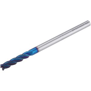 GreenZech (6*R0.5*6D*75L) 4/6/8mm HRC60 Round Nose Milling Cutter 4 Flutes NACO Blue Coate GreenZech (6*R0.5*6D*75L) 4/6/8mm HRC60 Round Nose Milling Cutter 4 Flutes NACO Blue Coate