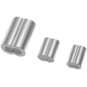 GreenZech (M1.5) 100Pcs M1.5 M2 M3 Aluminum Crimping Loop Sleeve Wire Rope Cable Sleeve Cl GreenZech (M1.5) 100Pcs M1.5 M2 M3 Aluminum Crimping Loop Sleeve Wire Rope Cable Sleeve Cl