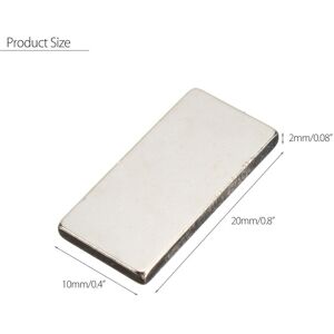 GreenZech 10pcs N50 20x10x2mm Block Neodymium Magnet Oblong Super Strong Rare Earth Magnet GreenZech 10pcs N50 20x10x2mm Block Neodymium Magnet Oblong Super Strong Rare Earth Magnet