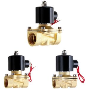 GreenZech (1/4 Inch) 1/2 3/4 1 Inch 220V Electric Solenoid Valve Pneumatic Valve for Water GreenZech (1/4 Inch) 1/2 3/4 1 Inch 220V Electric Solenoid Valve Pneumatic Valve for Water