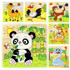 GreenZech (7) Children Cartoon Puzzle Blocks Colorful Educational Wooden Kids Toys GreenZech (7) Children Cartoon Puzzle Blocks Colorful Educational Wooden Kids Toys