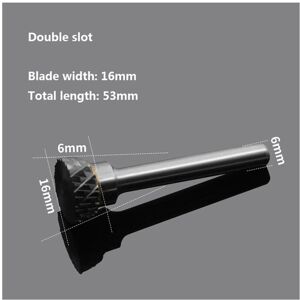 GreenZech (16*6*6cm) Double Groove Alloy Rotary Boring Tool Tungsten Steel Wood Carving N- GreenZech (16*6*6cm) Double Groove Alloy Rotary Boring Tool Tungsten Steel Wood Carving N-