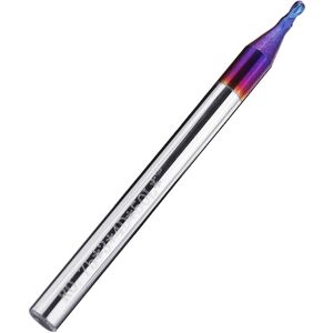 GreenZech (4:R1.25*5C*4D*50L*2T) R0.5-R2 HRC60 2 Flutes Ball Nose End Mill 50mm Blue NaCo GreenZech (4:R1.25*5C*4D*50L*2T) R0.5-R2 HRC60 2 Flutes Ball Nose End Mill 50mm Blue NaCo