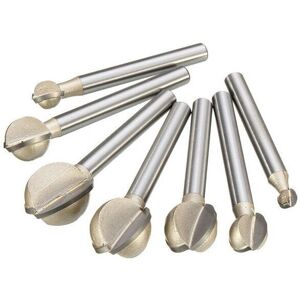 GreenZech (18mm) 6mm Shank 6-20mm Steel Ball Cutter Woodworking Milling Carving Tool GreenZech (18mm) 6mm Shank 6-20mm Steel Ball Cutter Woodworking Milling Carving Tool