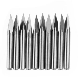 GreenZech (0.2mm) 10pcs 3.175mm Shank 30 Degree 0.1/0.2/0.3mm Tip Engraving Bit CNC Tool GreenZech (0.2mm) 10pcs 3.175mm Shank 30 Degree 0.1/0.2/0.3mm Tip Engraving Bit CNC Tool