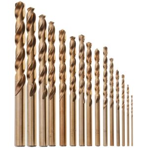 GreenZech 15pcs 1.5-10mm HSS M35 Cobalt Twist Drill Bit for Metal Stainless Steel Aluminiu GreenZech 15pcs 1.5-10mm HSS M35 Cobalt Twist Drill Bit for Metal Stainless Steel Aluminiu