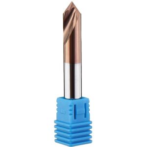 GreenZech (4mm) 2 Flutes 90 Degree Chamfer End Mill 4/6/8/10/12mm HRC45 Tungsten Steel AlT GreenZech (4mm) 2 Flutes 90 Degree Chamfer End Mill 4/6/8/10/12mm HRC45 Tungsten Steel AlT