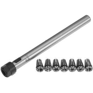 GreenZech Spring Collet Chuck Holder with 7pcs ER8 2-5mm Spring Collet Set for CNC Milling GreenZech Spring Collet Chuck Holder with 7pcs ER8 2-5mm Spring Collet Set for CNC Milling