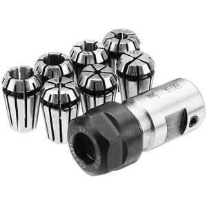 GreenZech 7Pcs ER11 1-7mm Spring Collets with ER11A 5mm Motor Shaft Holder Extension Rod GreenZech 7Pcs ER11 1-7mm Spring Collets with ER11A 5mm Motor Shaft Holder Extension Rod