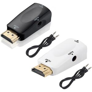 GreenZech HDMI To VGA 3.5mm Audio Cable 1080P Male to Female Adapter Converter Digital to GreenZech HDMI To VGA 3.5mm Audio Cable 1080P Male to Female Adapter Converter Digital to