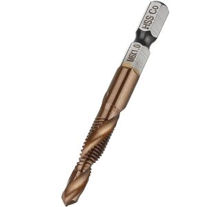GreenZech (M3x0.5) HSS Co M35 Cobalt Combination Drill Tap Bit M3-M10 Deburr Countersink D GreenZech (M3x0.5) HSS Co M35 Cobalt Combination Drill Tap Bit M3-M10 Deburr Countersink D