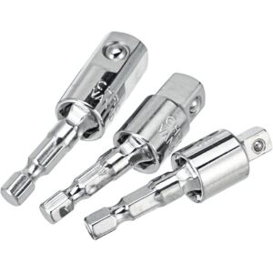 GreenZech 3Pcs 360 Degree Rotating Square Head Universal Adapter 1/4 3/8 1/2 Inch Sleeve C GreenZech 3Pcs 360 Degree Rotating Square Head Universal Adapter 1/4 3/8 1/2 Inch Sleeve C