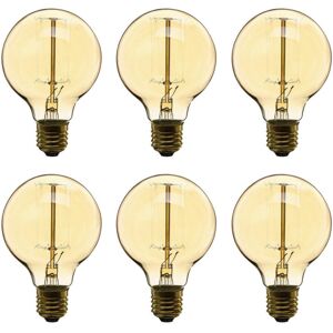 GreenZech 6PCS Dimmable AC220V E27 40W Warm White Incandescent Light Bulbs for Indoor Home GreenZech 6PCS Dimmable AC220V E27 40W Warm White Incandescent Light Bulbs for Indoor Home