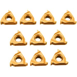 GreenZech 10pcs 11IR A60 Carbide Insert Internal Threading For Turning Tool Holder Boring GreenZech 10pcs 11IR A60 Carbide Insert Internal Threading For Turning Tool Holder Boring