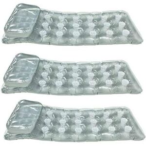 Intex 18-Pocket Mattress Suntanner Pool Lounger w/ Headrest (3 Pack) 58894EP Intex 18-Pocket Mattress Suntanner Pool Lounger w/ Headrest (3 Pack) 58894EP