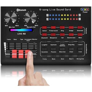 GreenZech Voice Changer Sound Mixer Board For Live Card Multiple Effects Audio Singing Equ GreenZech Voice Changer Sound Mixer Board For Live Card Multiple Effects Audio Singing Equ