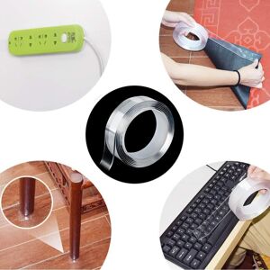 GreenZech (3m x 2cm) 2mm Nano PU Gel Double-Sided Traceless Tape Transparent Removable Adh GreenZech (3m x 2cm) 2mm Nano PU Gel Double-Sided Traceless Tape Transparent Removable Adh