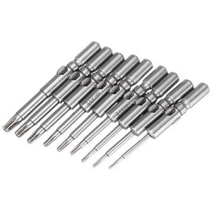 GreenZech 9Pcs 802 Torx Screwdriver Bits Set T5-T25 6mm Round Shank Electric Screwdriver B GreenZech 9Pcs 802 Torx Screwdriver Bits Set T5-T25 6mm Round Shank Electric Screwdriver B