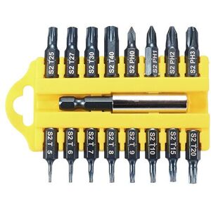GreenZech 17Pcs 1/4 Hex Shank Screwdriver Bits Set Torx Phillips Electric Screwdriver Bits GreenZech 17Pcs 1/4 Hex Shank Screwdriver Bits Set Torx Phillips Electric Screwdriver Bits