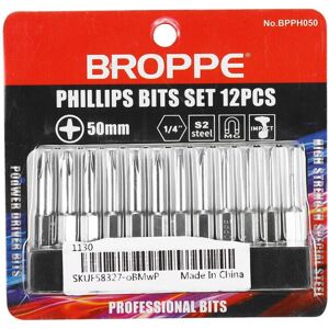 GreenZech 12Pcs 50mm S2 Alloy Steel Magnetic Cross Head Screwdriver Bits 1/4 Inch Hex Shan GreenZech 12Pcs 50mm S2 Alloy Steel Magnetic Cross Head Screwdriver Bits 1/4 Inch Hex Shan