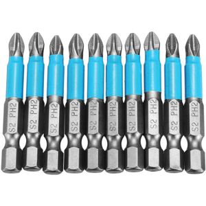 GreenZech 10pcs 1/4 Inch Hex Shank Anti Slip PH2 Phillips Magnetic Impact Screwdriver Dril GreenZech 10pcs 1/4 Inch Hex Shank Anti Slip PH2 Phillips Magnetic Impact Screwdriver Dril