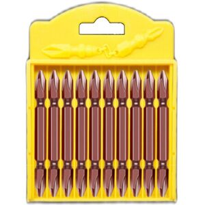 GreenZech (Type G: 65mm) 10Pcs S2 Alloy Steel Cross Screwdriver Bit High Hardness Electric GreenZech (Type G: 65mm) 10Pcs S2 Alloy Steel Cross Screwdriver Bit High Hardness Electric