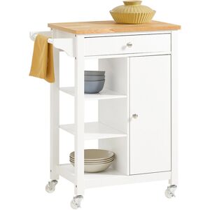 SoBuy® FKW46-WN, Kitchen Storage Trolley Serving Trolley with Cabinet SoBuy® FKW46-WN, Kitchen Storage Trolley Serving Trolley with Cabinet