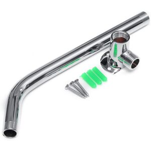 GreenZech 265mm Wall Mounted Shower Arm Bottom Entry Shower Head Extension Arm W/Screws Ba GreenZech 265mm Wall Mounted Shower Arm Bottom Entry Shower Head Extension Arm W/Screws Ba