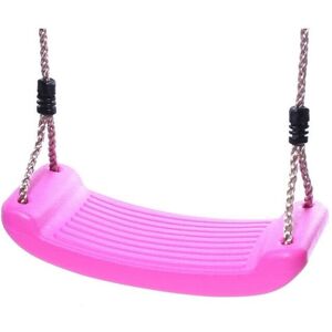 (Pink) Rebo Children's Swing Seat with Adjustable Ropes - Perfect for Swing Sets (Pink) Rebo Children's Swing Seat with Adjustable Ropes - Perfect for Swing Sets