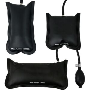 SPARES2GO Inflatable Air Wedge Shim Lifting Levelling Pump Bag Tool Set 135kg (Pack of 3) SPARES2GO Inflatable Air Wedge Shim Lifting Levelling Pump Bag Tool Set 135kg (Pack of 3)