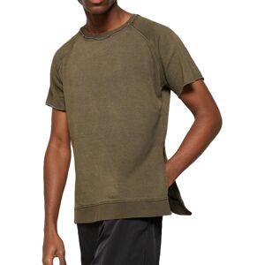 (M, Khaki) Brave Soul Mens Short Sleeve Zip Side T Shirts (M, Khaki) Brave Soul Mens Short Sleeve Zip Side T Shirts