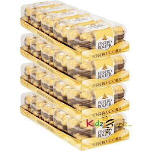 (Pack of 5) Ferrero Rocher 16 Piece Hazelnut Chocolate Clear Boxes Gift Box (Pack of 5) Ferrero Rocher 16 Piece Hazelnut Chocolate Clear Boxes Gift Box