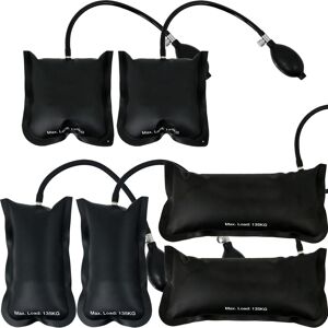 SPARES2GO Inflatable Air Wedge Shim Lifting Levelling Pump Bag Tool Set 135kg (Pack of 6) SPARES2GO Inflatable Air Wedge Shim Lifting Levelling Pump Bag Tool Set 135kg (Pack of 6)