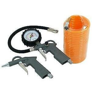 3pc Air Tool Kit Tyre Inflator Air Duster 4.5m Hose (Genuine Neilsen CT4374) 3pc Air Tool Kit Tyre Inflator Air Duster 4.5m Hose (Genuine Neilsen CT4374)