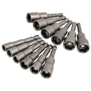 Neilsen 65mm Magnetic Nut Driver Socket Set 1/4" Hex Shaft 12pc Metric & SAE (CT4707) Neilsen 65mm Magnetic Nut Driver Socket Set 1/4" Hex Shaft 12pc Metric & SAE (CT4707)