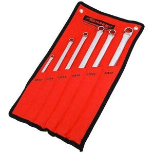 6PC Extra Long Metric Double Ring Aviation Spanner Set 8-24mm (Neilsen CT4158) 6PC Extra Long Metric Double Ring Aviation Spanner Set 8-24mm (Neilsen CT4158)