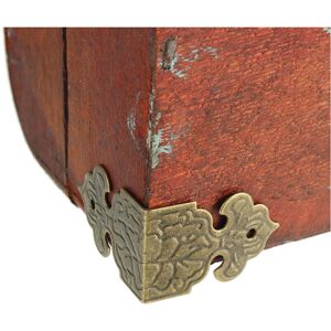 GreenZech 12pcs Corner Bracket Protector Fittings for Wooden Furniture Box Feet Decoration GreenZech 12pcs Corner Bracket Protector Fittings for Wooden Furniture Box Feet Decoration