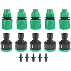 GreenZech 5Pcs Dual-use Connectors Garden Water Quick Coupling 1/2 inch Hose Quick Connect GreenZech 5Pcs Dual-use Connectors Garden Water Quick Coupling 1/2 inch Hose Quick Connect