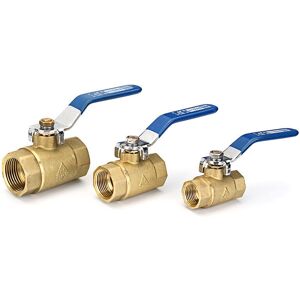 GreenZech (1 Inch) 1/2" 3/4" 1" Female Brass Two Piece Full Port Thread Ball Valves with V GreenZech (1 Inch) 1/2" 3/4" 1" Female Brass Two Piece Full Port Thread Ball Valves with V