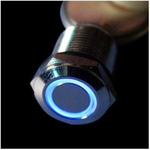 GreenZech (Blue) 3V 12mm Momentary Push Button Switch LED Switch Waterproof Switch GreenZech (Blue) 3V 12mm Momentary Push Button Switch LED Switch Waterproof Switch