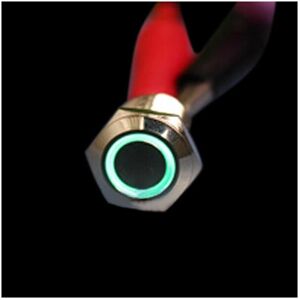 GreenZech (Green) 3V 12mm Momentary Push Button Switch LED Switch Waterproof Switch GreenZech (Green) 3V 12mm Momentary Push Button Switch LED Switch Waterproof Switch