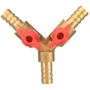 GreenZech 3/8 Inch Brass Y Shape 3 Way Shut off Ball Valve Fitting GreenZech 3/8 Inch Brass Y Shape 3 Way Shut off Ball Valve Fitting