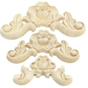 GreenZech (10x10cm) Floral Carved Woodcarving Decal Corner Applique Wooden Furniture Room GreenZech (10x10cm) Floral Carved Woodcarving Decal Corner Applique Wooden Furniture Room