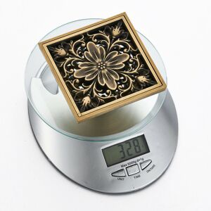 GreenZech Euro Floor Drain Antique Brass Shower Bathroom Deodorant Square Strainer Cover G GreenZech Euro Floor Drain Antique Brass Shower Bathroom Deodorant Square Strainer Cover G