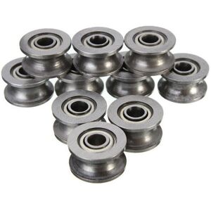 GreenZech 10pcs 4x13x7mm U Groove Sealed Ball Bearings Guide Pulley Ball Bearing GreenZech 10pcs 4x13x7mm U Groove Sealed Ball Bearings Guide Pulley Ball Bearing